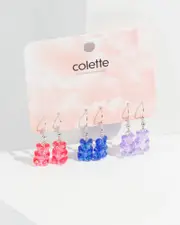 Multi Colour Multi Pack Gummi Bear Earrings