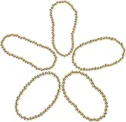 Yardenfun Stylish Gold Bead Bracelet Elastic Bracelets Set Stretch Women Hand Jewelry Kit