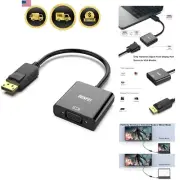 DisplayPort to VGA Adapter – Effortless Connection for Monitors and TVs