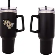Desert Cactus UCF University of Central Florida Knights Large Insulated Stainless Steel with Handle Lid and Straw Reusable Double Walled Cup Hot and Cold Drinkware Laser Etched (40oz Rally Tumbler)
