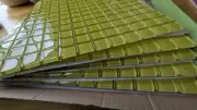 5 - 12 x 12" Glass Blox Mesh-Mounted 1x1" Mosiac Wall Tile Yellow Citrine New