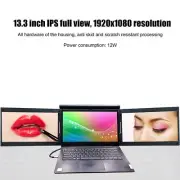 (X50)13.3 Triple Laptop Screen Extender 1080P HDR Folding Portable Monit LAM