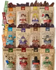 Righteous Felon Beef Jerky & Meat Sticks Variety Pack | Beef Jerky Gifts for ...