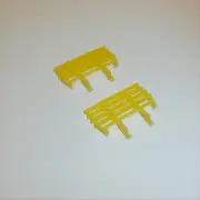 Matchbox Lesney 40 c Hay Trailer Yellow Plastic Racks or Rakes