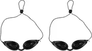 2X Flexible Uv Eye Protection Indoor & Outdoor Sunbed Tanning Goggles Beach Sunbathing Eyewear