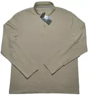 Van Heusen Men Big & Tall XLT Crockery 1/4 Zip Ottoman Pullover NEW