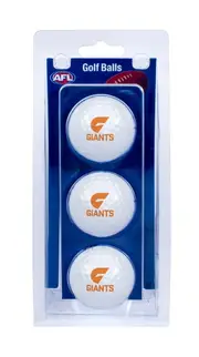 Greater Western Giants AFL Team Optima Golf Balls 3 Pack