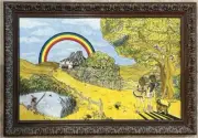 One of a Kind! FLEETWOOD MAC Kiln House COMMISSIONED FRAMED ARTWORK with Album