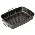 Mastercraft 40cm x 28cm Roasting/Baking Tray/Pan/Roaster w/ 37cm Rack/Handles