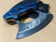Custom hand made knife king's Damascus Steel ULU knife, kitchen , chef knife