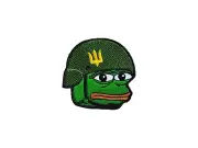 Pepe Frog Ukrainian army embroidered patch