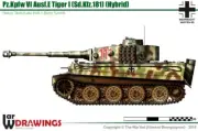 1/72 WW2 German Tiger I Ausf Hybrid. Painted Resin. 2900+ models on offer