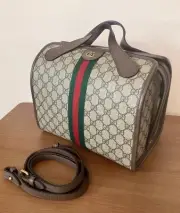 Authentic GUCCI GG Supreme OPHIDIA Mini Duffle Bag RARE NWT EXC