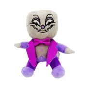 24cm Cups Head's Plush Toys Soft King Dice Stuffed Peluche Doll Cute Cartoon