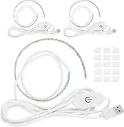 RdjEokf 3PCS Sewing Machine Light Strip with Touch Dimmer, LED Ribbon, Waterproof, High Brightness Cabinet Light Strip, Cool White, 30cm/11.81 inch, 1.5m/59 inch USB Cable, IP65 Waterproof