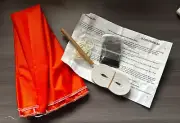 Nylon Parachute Orange 36 Inch Kit for Model Rockets