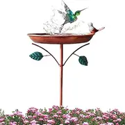 Bird Bath Feeder - Metal Bird Bath for Garden | Vintage Freestanding Birdbaths |Freestanding Birdbaths Bowl Outdoor | Water Feeder Birdfeeder Bowl, Pet Supplies Yard Art for Lawn Garden
