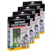 4PK Instant Single Door Mesh Screen Magnetic Mosquito/Insect/Bug Free Curtain