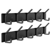 Evory 2 Pack Wall Mount Coat Hooks, 16.6 Inch Heavy Duty Metal, Wall Hook Rac...
