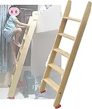 Wooden Bunk Bed Ladder, Home Replacement Ladder for Bunk Beds, Suitable for Loft Bed Frame Teenagers and Adults, Can Be Customized (Size : 150cm(59in))