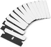 Bates Single Edge Razor Blades - 50 Pack, Black, Straight Edge for Scraper