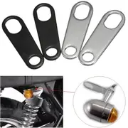 2pcs Indicator Turn Signal Light Shock Brackets For Motorcycle Custom Bobber Racer 1090 CHROME