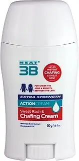 Neat Feat Foot & Body Care Sweat Rash & Chafing Stick - Extra Strength Skin Protectant Stick, Prevents Chafing and Soothes Skin - Ideal for Active Individuals