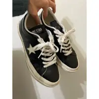 在飛比找蝦皮購物優惠-converse one star 黑色皮革 23.5cm