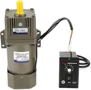 Single Phase Asynchronous Gear Motor, AC 220V 90W Adjustable Speed Single Phase Asynchronous Gear Motor Deceleration(2#) Tools
