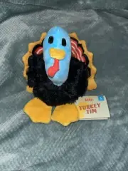 BARK BOX Dog Toy Turkey Tim Plush Large Squeak Thanksgiving