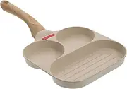 AUTSUPPL 1Set Non Stick Egg Frying Pan Multi Function Pancake Pan for Camping Breakfast Kitchen Accessory for Eggs Burgers More Compatible with Gas Electric Stoves