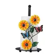 Sunflower Kitchen Paper Towel Holder - Yellow Home Kitchen Decor Accessories -