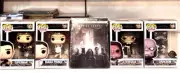 ZACK SNYDER'S JUSTICE LEAGUE LE 4K STEELBOOK & 4 FUNKO POP Movies w/PROTECTORS