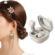 Invisible Bluetooth Earphone Wireless Noise Canceling Sleep Earbuds-Beige