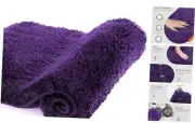 Large Bathroom Rug (24 x 40) Extra Soft and Absorbent 24" x 40" Dark Purple