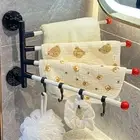 180° Rotatable Towel Holder Foldable Storage Rack Towel Hanger Kitchen