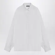 [Dolce & Gabbana] White Linen Shirt 42 CM White