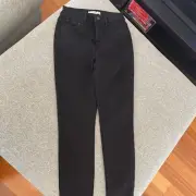 Decjuba Dluxe High Skinny Jean- Black- Size 10