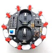 Lucky Turntable LED Flashlight DIY Electronic kit Welding Project Training Module DIY Kit
