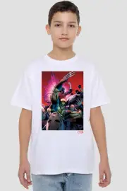 Xmen Wolverine Nightcrawler Cover Kids T-Shirt White