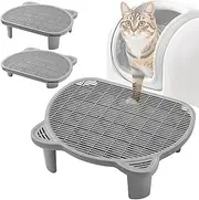 Litter Catching Step for Cat Litter Box, Litter Trap Stool for Automatic Litter Box Self Cleaning, Litter Collection Stairs for Litter Robot, Litter Catcher Ramp for Old Geriatric Senior Cat or Kitten