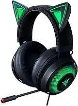 Razer RZ04-02980100-R3M1 Kraken Kitty RGB USB Gaming Headset: THX 7.1 Spatial Surround Sound- Chroma RGB Lighting- Retractable Active Noise Cancelling Mic- Lightweight Aluminum Frame- for PC- Classic Black