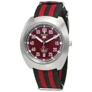 Seiko 5 Sports SRPA87K1 Automatic Red Black Nylon Men Wristwatch SRPA87 New