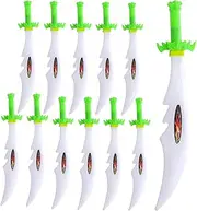 Milisten 12Pcs Light Up Swords Glowing Funny Sword for Material Party Game Accessories for Dress Up and Interactive Play