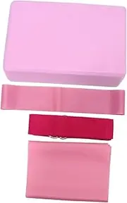 FOYTOKI Yoga Tool Kit 4 Pieces Latex Stretch Band Yoga Block Towel Resistance Ring