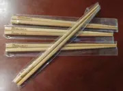 Vintage Coors Light Beer Engraved Promo Bamboo Chopsticks 4 Sets UNUSED
