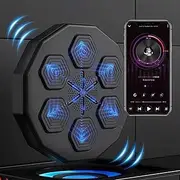 UVCMDUI Smart Music Electronic Boxing Machine, Electronic Boxing Practice Wall Target, Wall Mounted Boxing Workout Target USB Rechargeable Punching Bag Boxing Equipment, ZRW-QJB-SBN3