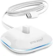 [GALVANOX] Electric Toothbrush Replacement Charger for Braun Oral-B Electric Toothbrushes, Waterproof Inductive Base for Model 3757 - Portable Travel w/Built-in USB Power Cord (LED Charging Indicator)