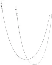 [Generic] 1 pcs Snake chain stainless steel non-fading mask chain Titanium steel glasses chain women's neck men's mask rope chain advanced sense, Stainless Steel Color, One Size