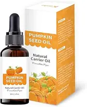 Organic Pumpkin Seed Oil for Hair Growth | 100% Cold-Pressed | Strengthens & Nourishes Hair | DHT Blocker for Thicker, Fuller Hair